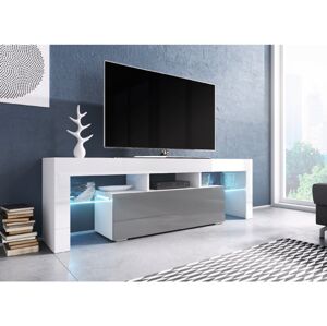 CAMA MEBLE TV stolík TORO 138 Farba: biela/sivá