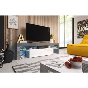 CAMA MEBLE TV stolík TORO 158 Farba: sivá/biela