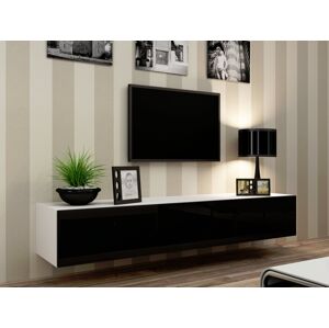 CAMA MEBLE Televízny stolík VIGO 180 Farba: biela/čierna