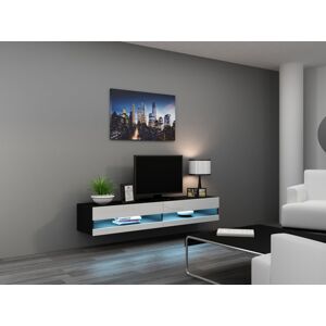 CAMA MEBLE Televízny stolík VIGO NEW 180 Farba: čierna/biela