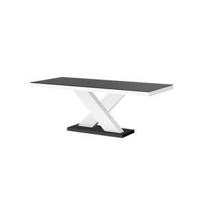 HUBERTUS Rozkladací jedálenský stôl XENON MAT Farba: čierna/biela