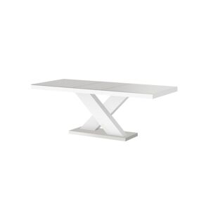 HUBERTUS Rozkladací jedálenský stôl XENON MAT Farba: sivá/biela