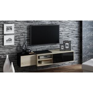 CAMA MEBLE Závesný televízny stolík SIGMA 1 Farba: biela/čierna