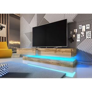 VIVALDI TV stolík FLY dub s LED osvetlením