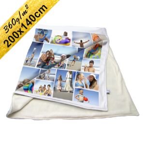 Deka Maxi s neobmedzeným počtom fotografií, textov, farieb 360g/m² 140x200 cm