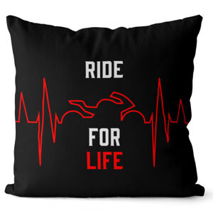 Vankúš Ride for life (Veľkosť: 55 x 55 cm)