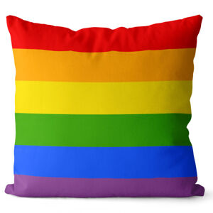 Vankúš LGBT Stripes (Velikost: 55 x 55 cm)