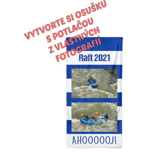 Osuška 70x140cm s neobmedzeným počtom fotografií, textov, farieb pre vodákov