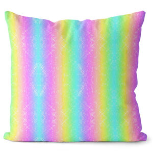 Vankúš Rainbow Stripes (Veľkosť: 55 x 55 cm)