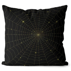 Vankúš Spiderweb gold (Velikost polštáře: 40 x 40 cm)