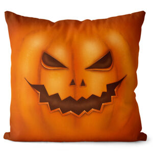 Vankúš Pumpkin face (Velikost polštáře: 40 x 40 cm)