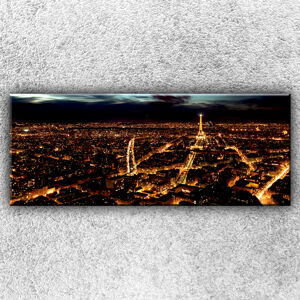 Foto na plátno Nočný Paríž 3 150x60 cm