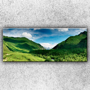 Foto na plátno Zelené hory 1 150x60 cm