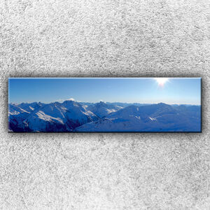 Foto na plátno Slnečné hory 140x40 cm