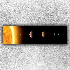 Foto na plátno Planéty slnečnej sústavy 140x40 cm