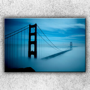 Foto na plátne Golden Gate v hmle 120x80 cm