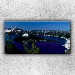Foto na plátno Jazero v horách 100x50 cm