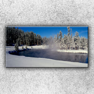 Foto na plátno Zimné jazero 100x50 cm