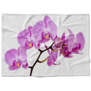 Deka Ružová orchidea (Rozmer: 150 x 120 cm, Podšitie baránkom: NE)