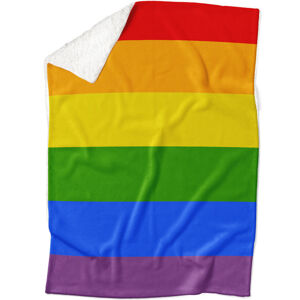 Deka LGBT Stripes (Podšitie baránkom: ÁNO)