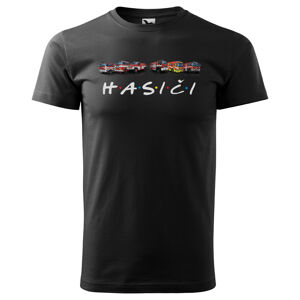 Tričko Hasiči (Veľkosť: M, Typ: pre mužov, Farba tričká: Čierna)
