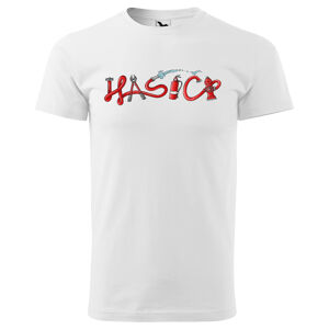 Tričko Hasiči - red (Veľkosť: XS, Typ: pre mužov, Farba tričká: Biela)
